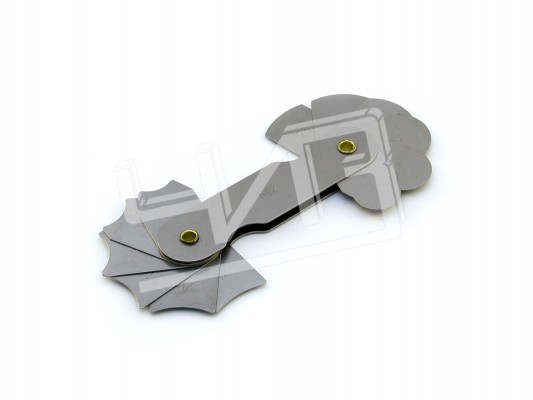 Набор шаблонов радиусных №2 (R 8-25мм) (Меритель) ЧИЗ